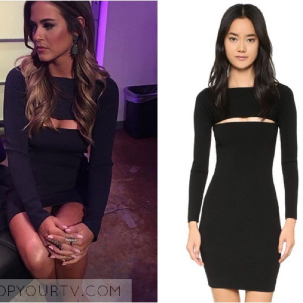 T by Alexander Wang Cut Out Mini Dress in Navy size S